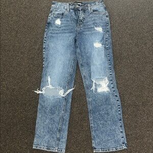 Fashion Nova Distressed Blue Jeans